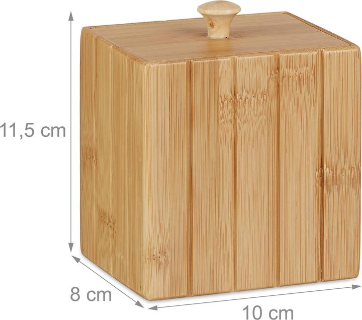 Actual product image Relaxdays Wooden box (10 x 8 x 11.5 cm)