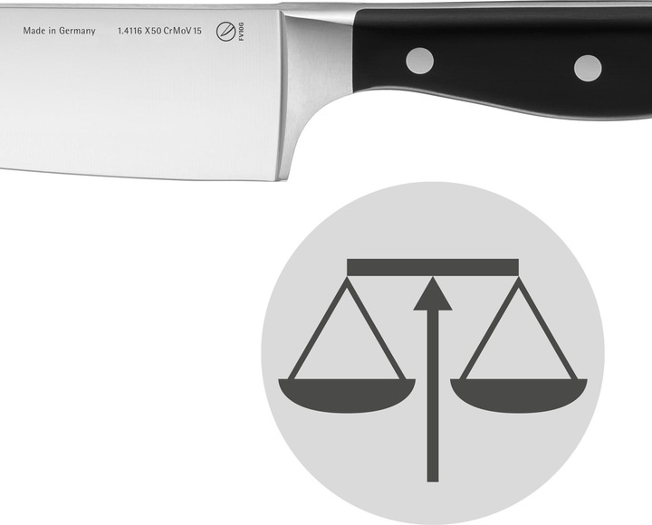 Immagine prodotto WMF Coltello da cuoco cinese SPITZENKLASSE PLUS Nero (16 cm)