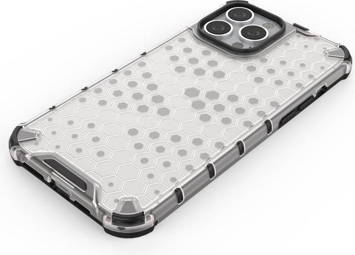 Produktbild Hurtel Honeycomb Handyhülle Schutzhülle mit TPU Rahmen für iPhone 13 Pro Max grün (Apple iPhone 13 Pro Max)