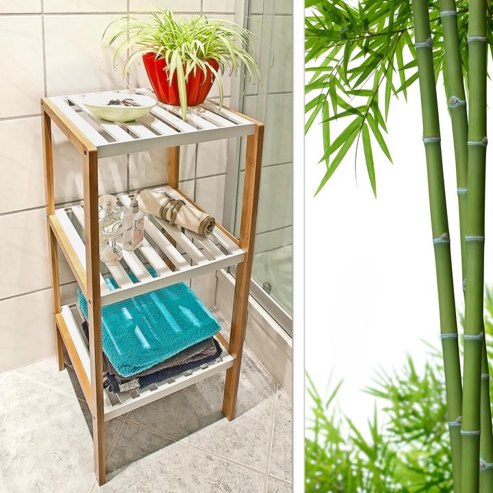Productafbeelding Relaxdays Bamboe plank (33 x 34 x 80 cm)