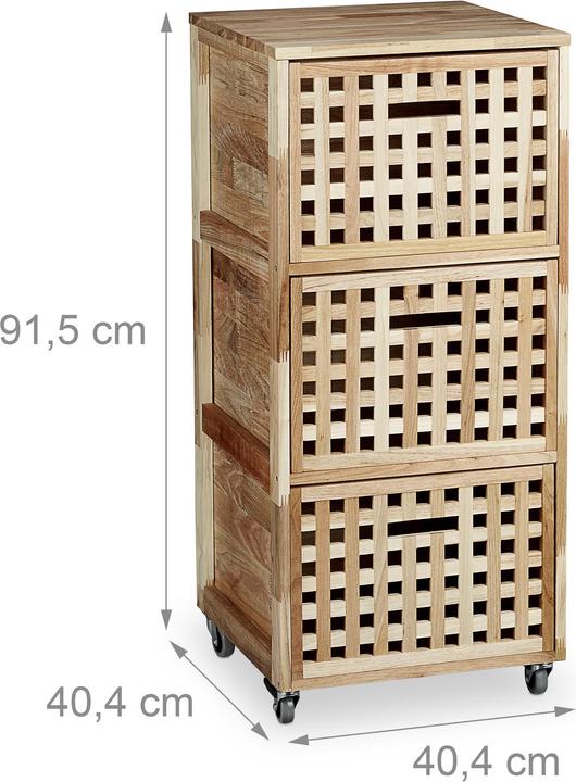 Produktbild Relaxdays Rollcontainer (40 x 40 x 91.50 cm)