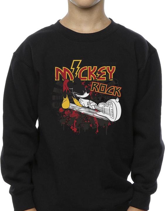 Produktbild Disney Mickey Mouse Smash Guitar Rock Sweatshirt Jungen (140, 146)