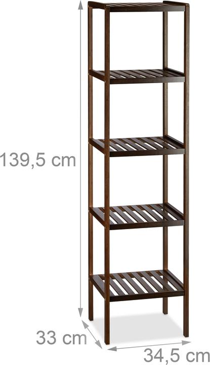 Immagine prodotto Relaxdays Scaffale del bagno (34,5 x 33 x 139,5 cm)