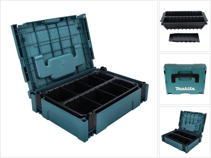 Produktbild Makita Makpac 1 + Varioeinsatz mit 2 Fächern ( P-83680 ) für Handwerkzeug (1 Teile)