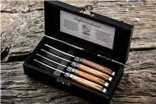 Produktbild Laguiole Luxury Line Buttermesser Olivenholz (4 Stück, Besteck Set)