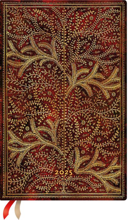 Actual product image Paperblanks PAPERBLAN Agenda Anémone 2025 DFD5894 1W/2S HOR Midi HC FR 13x18cm (18 x 12.5 cm)