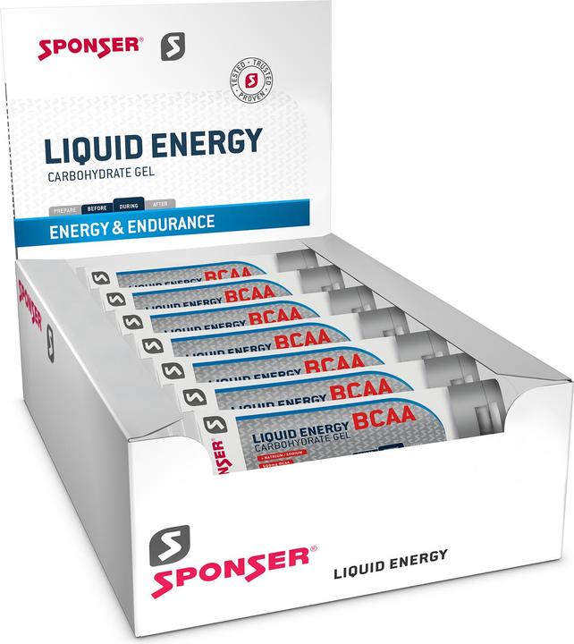 Produktbild Sponser Display Liquid Energy (Banane, Erdbeere, 18 Stk., 1260 g)
