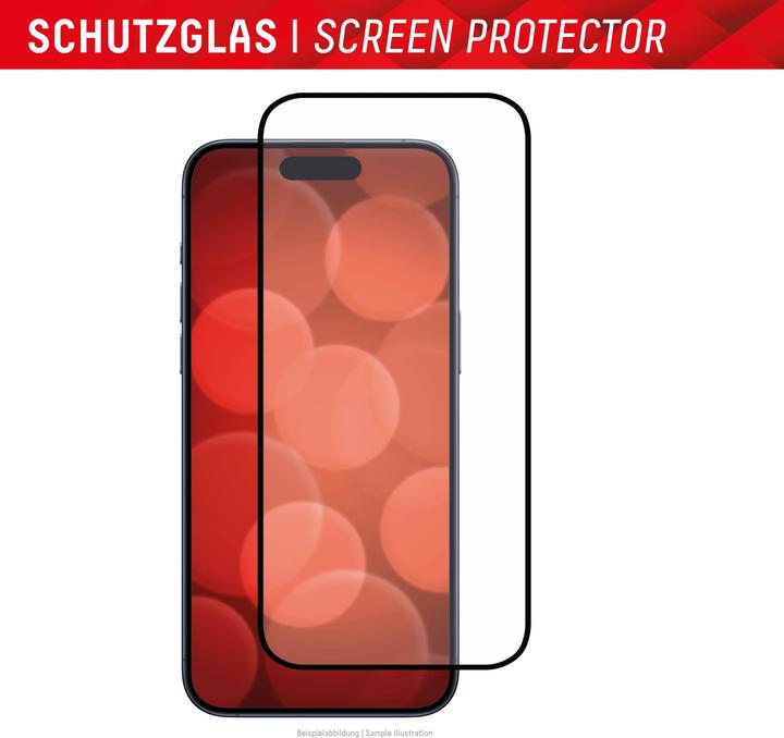 Produktbild Displex Real Glass, Full Cover Panzerglas (1 Stück, Apple iPhone 15 Pro)