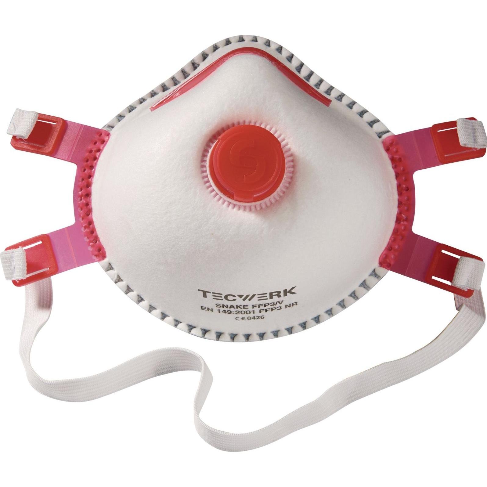 Tecwerk, Maschera respiratoria, Atemschutzmaske Snake (FFP3, 5x)