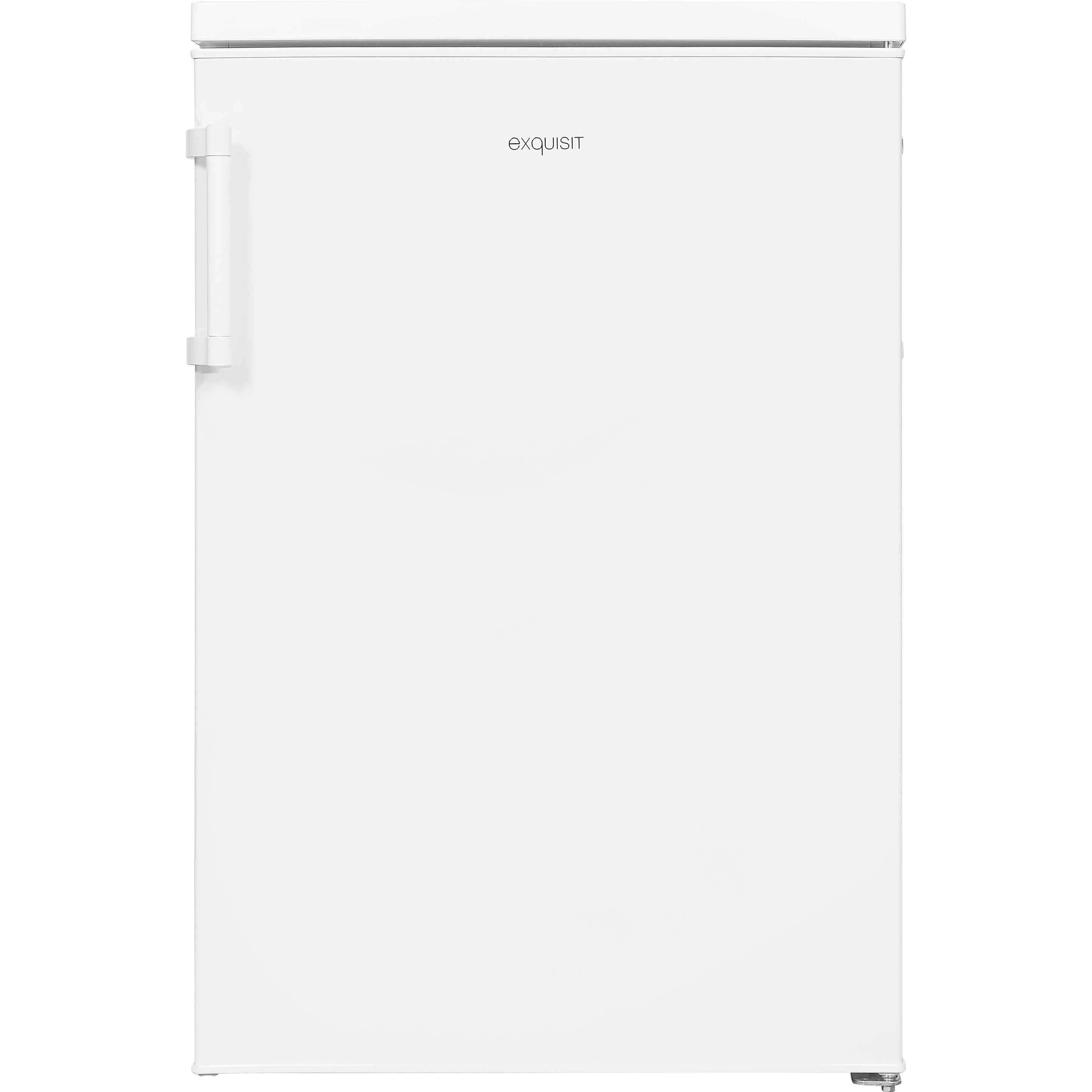 Exquisit Exqu K?hlschr KS164H010E E wh 810240304, Kühlschrank Freistehend, Weiss