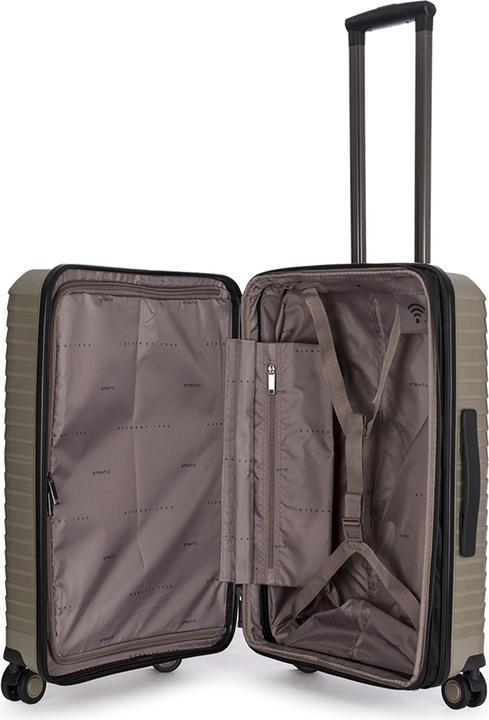 Produktbild Stratic Bright+ 4 Rollen Trolley M 66 cm mit Dehnfalte (73 l)