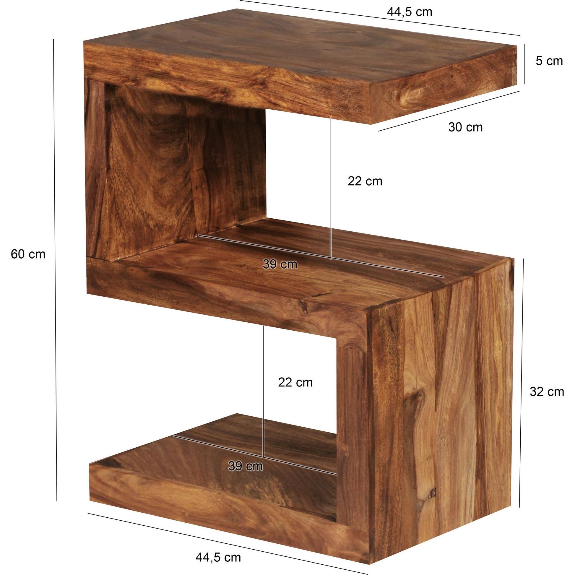 Thumbnail - Wohnling, Couchtisch + Beistelltisch, Mumbai (44 x 30 x 60 cm)