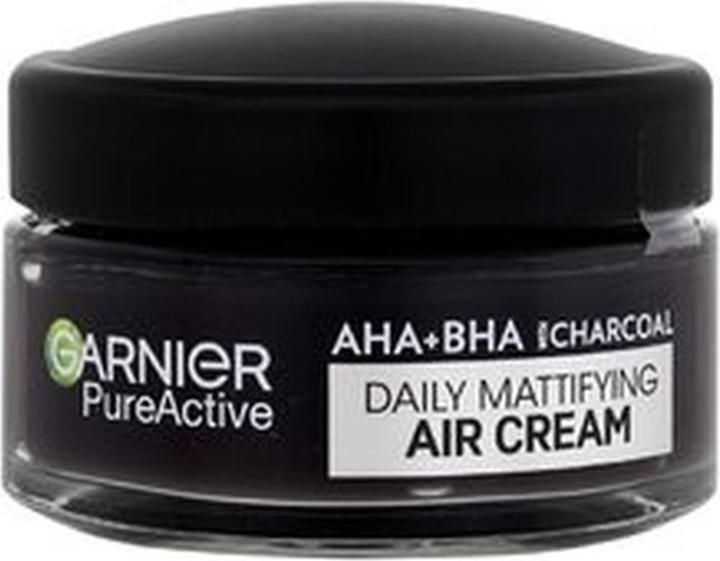 Actual product image Garnier Pure Active AHA + BHA Charcoal Daily Mattifying Air Cream (50 ml, Day cream)