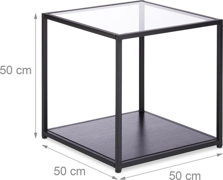 Produktbild Relaxdays Glas (50 x 50 x 50 cm)