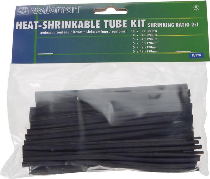 Actual product image Velleman K/STB Heat shrink tubing set (10x)
