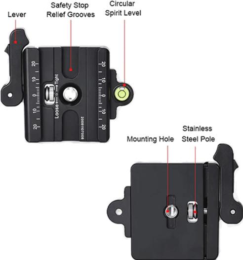 Actual product image Sunwayfoto DDC-60LR (Tripod quick-release plate)