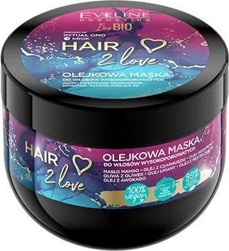 Image du produit Eveline Hair 2 Love Oil Mask for High Porosity Damaged Dry And Dull Hair 300ml (300 ml)