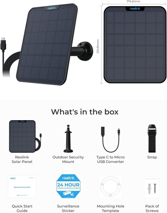 Produktbild Reolink Solarpanel (Solarpanel)