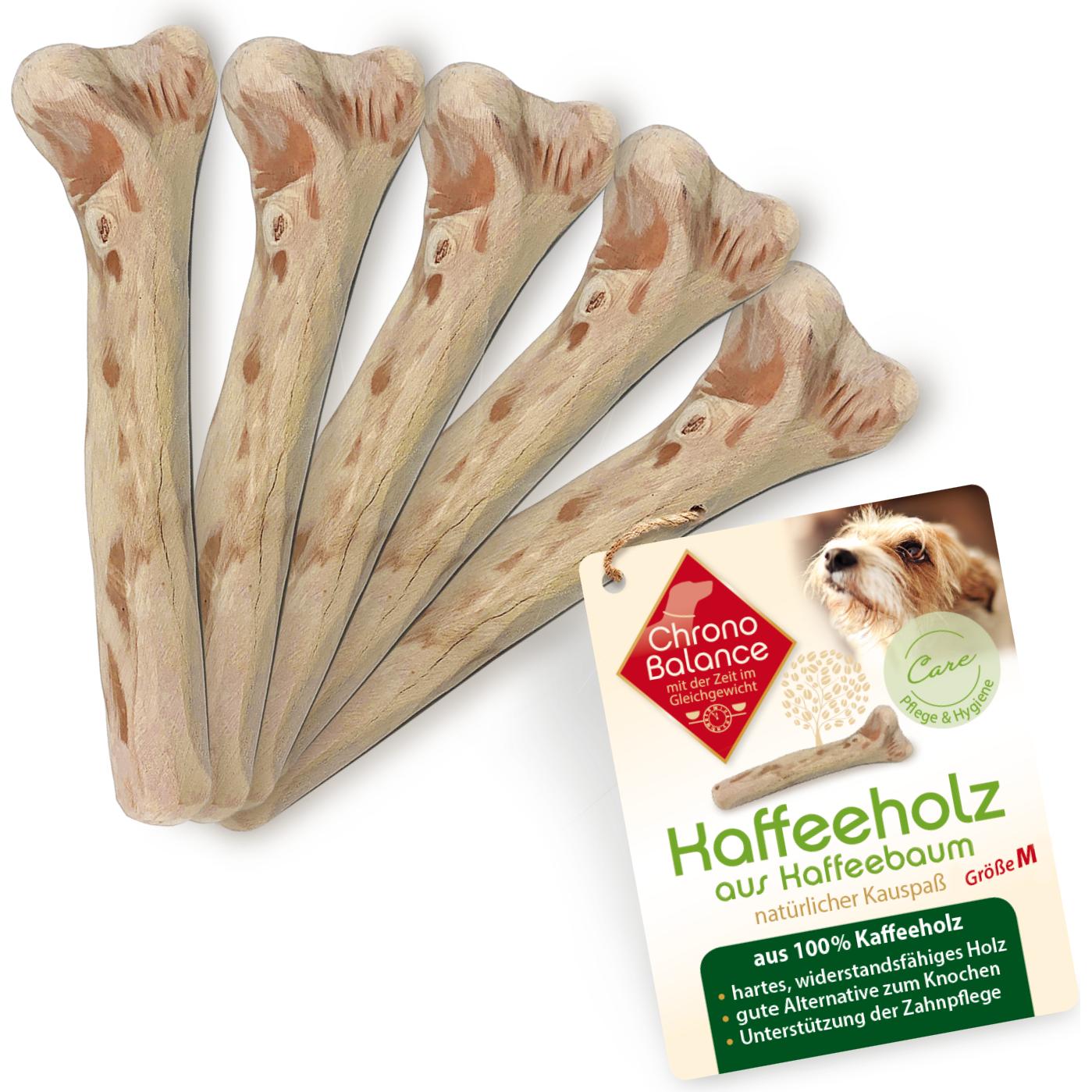 ChronoBalance Kaffeeholz - M (5er Paket), Hundespielzeug