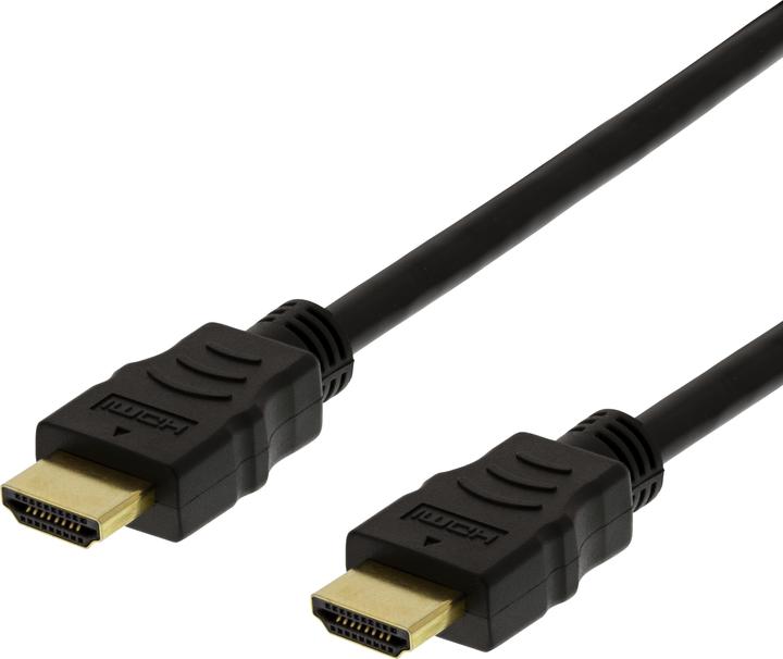 Actual product image Deltaco HDMI-1010D-FLEX HDMI Cable HDMI Type A (Standard) (1 m)