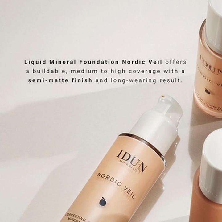 Actual product image IDUN Minerals Liquid foundation Nordic Veil Freja