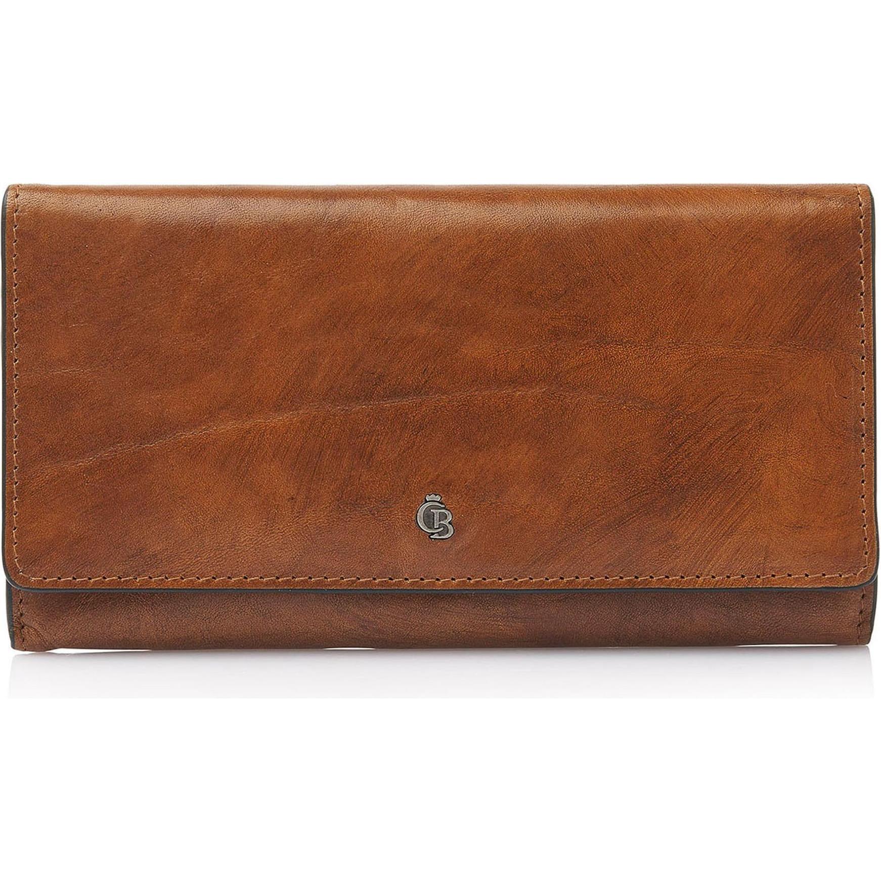 Castelijn & Beerens, Damen, Portemonnaie, Rien Geldbörse RFID Leder 17 cm, Braun