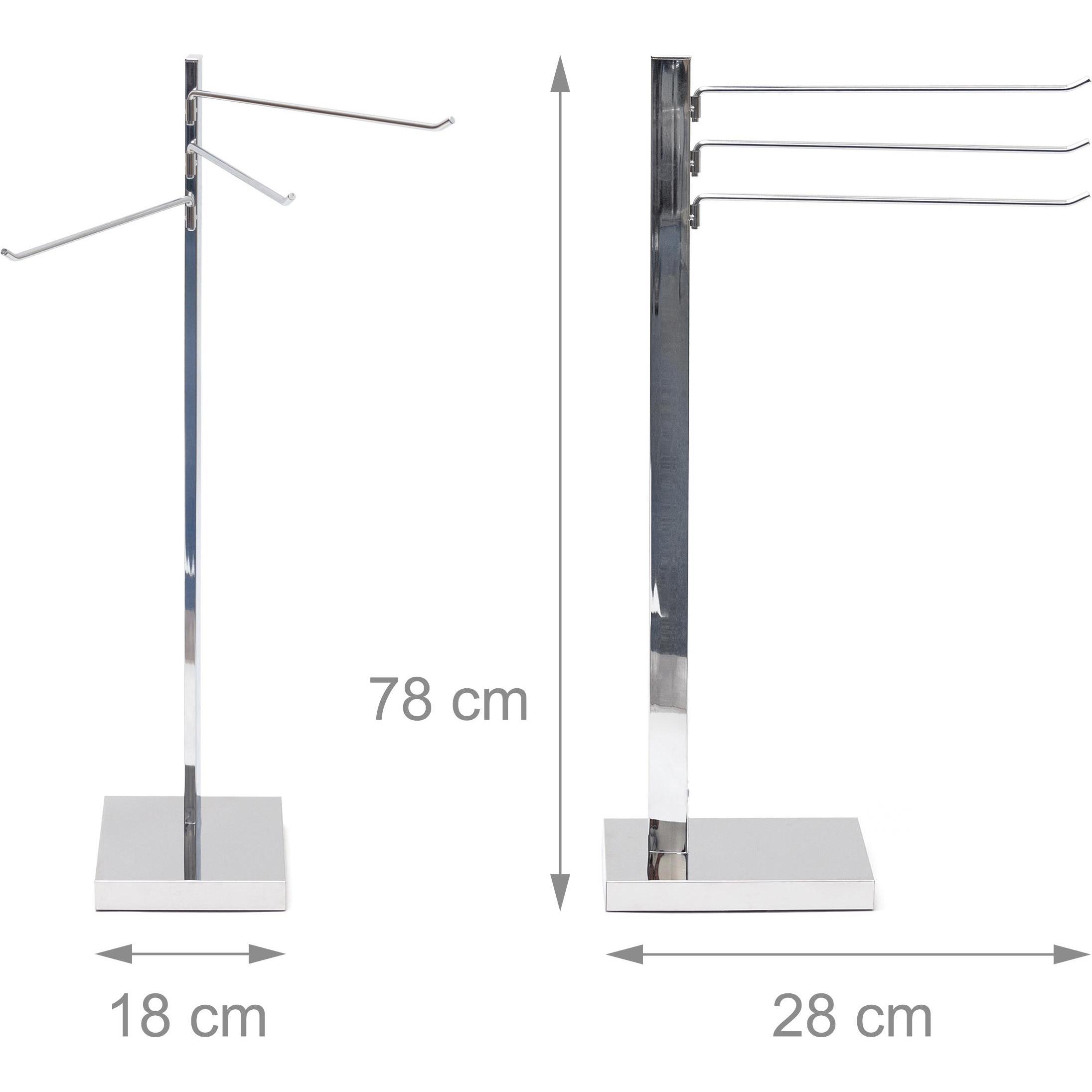 Thumbnail - Relaxdays, Handtuchhalter + Handtuchhaken, Handtuchständer