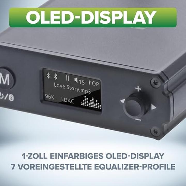 Produktbild InLine Bluetooth 5.1 HiFi-Receiver & USB DAC, mit LCD (Empfänger)