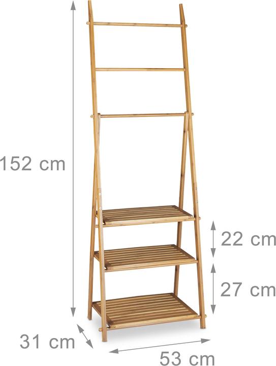 Actual product image Relaxdays Stand towel rail