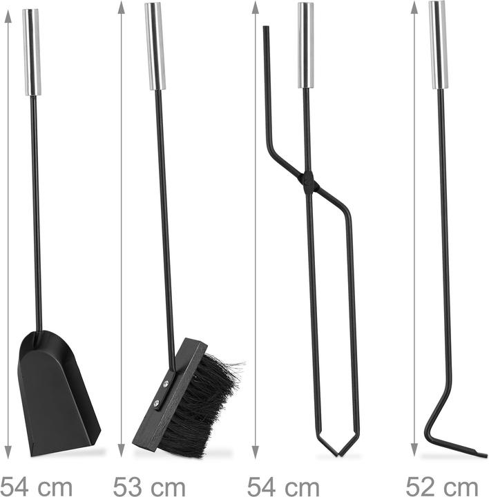 Produktbild Relaxdays Kaminbesteck (23 x 15 x 66 cm)