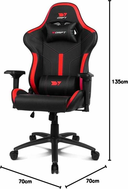 Actual product image Drift Silla Gaming Expert Dr350 Negra-Roja