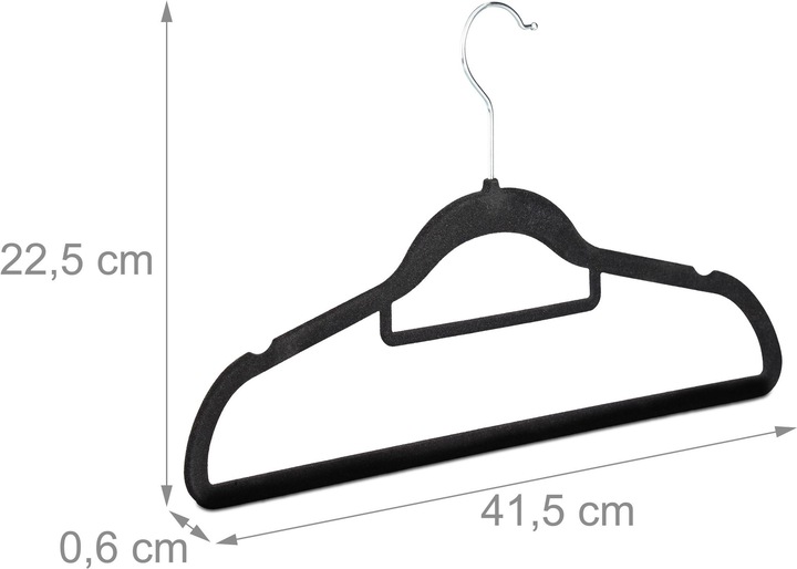 Actual product image Relaxdays Coat hanger (20 x)