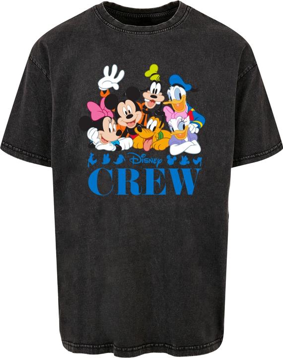 Absolute Cult Mickey Mouse - Disney Friends Acid Washed Oversized Tee - 114995 (L)