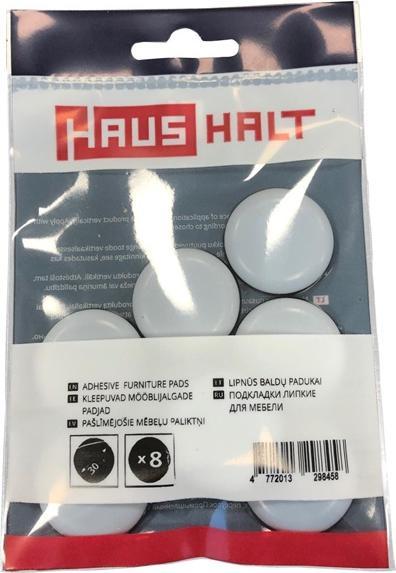 Image du produit Haushalt Pastilles adhésives D 30mm 8pcs Grey Ptfe (Planeurs en feutre, 8 pcs)