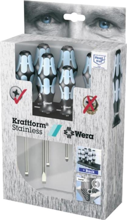 Image du produit Wera 3334/3350/3355/6 Rack (Recouvrement cruciforme Phillipps (PH), Cruciforme PZ, Vis fendues)