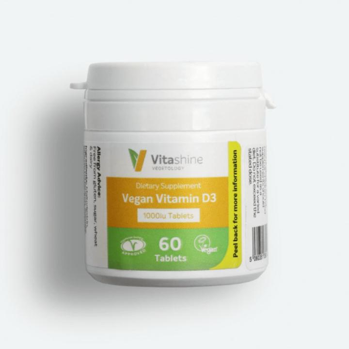 Image du produit Vegetology Vitashine Vegan Vitamine D3 2500iu (60 pièce(s), Cachets)