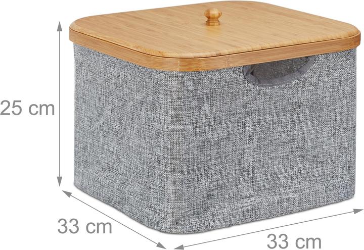 Actual product image Relaxdays Fabric (1 x, 33 x 33 x 25 cm)