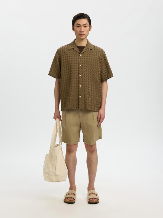 Image du produit Selected Strukturiertes Kurzarmhemd (XXL)