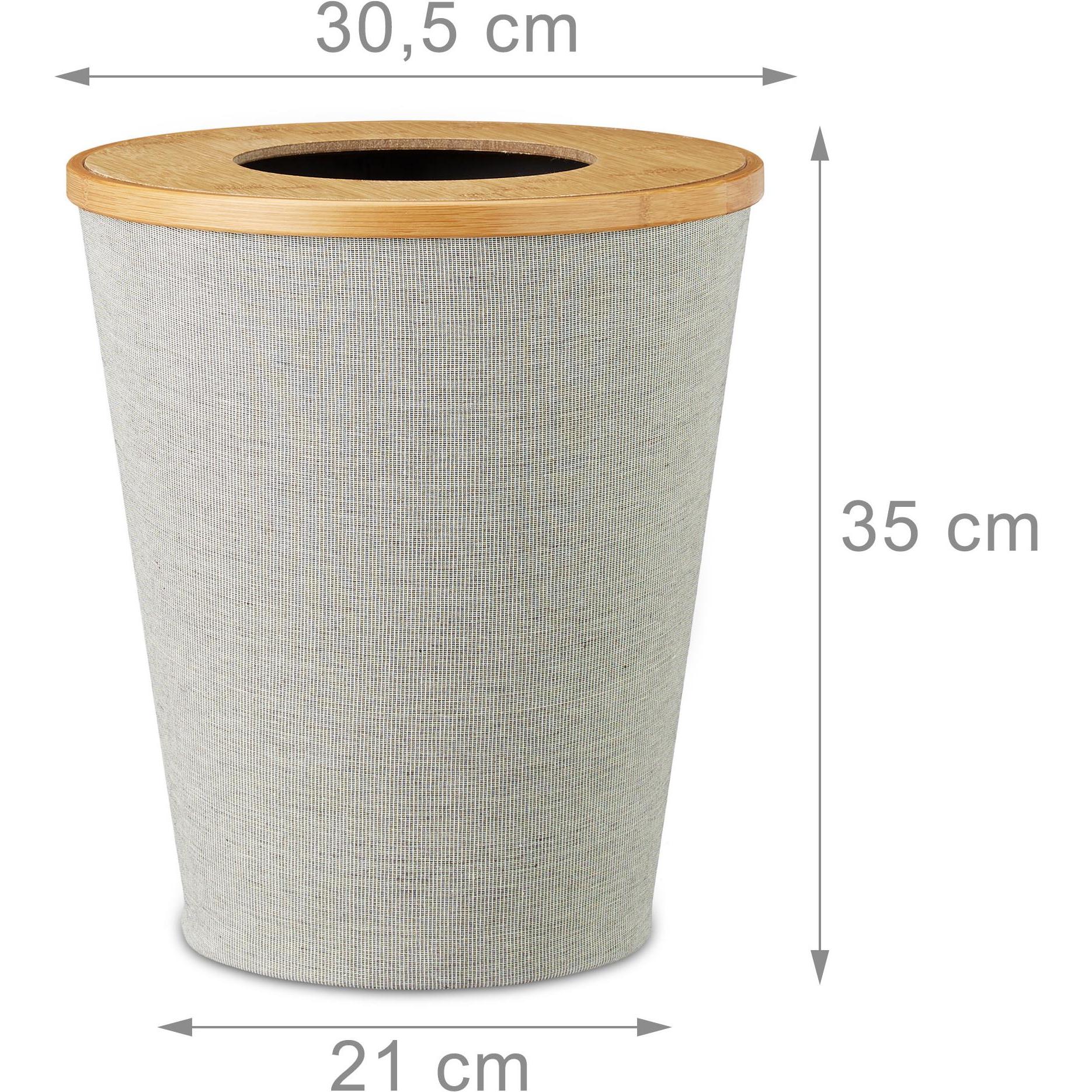 Thumbnail - Relaxdays Abfallkorb, Abfalleimer, Grau