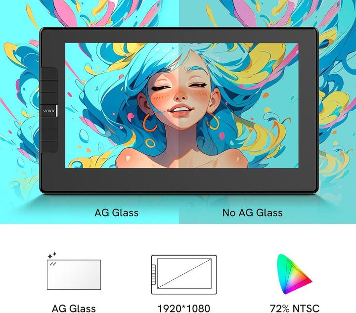 Image du produit Veikk VK1200V2 Grafiktablett mit Display (12")