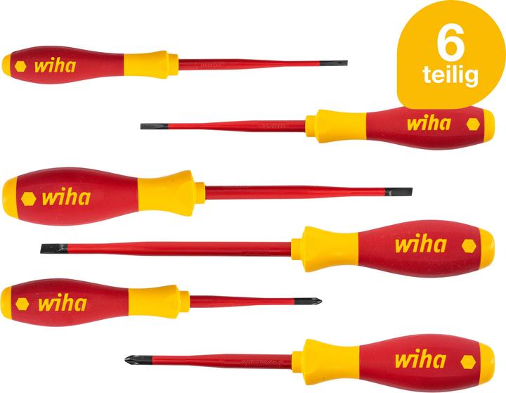 Actual product image Wiha Screwdriver set (Phillipps cross recess (PH), Slotted screws)