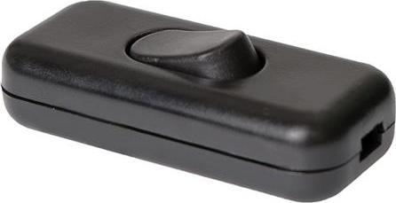 Produktbild Csdk SL Durchführungsschalter schwarz mit Erde 4A 250V, thermoplastisch, mit Schraubklemmen