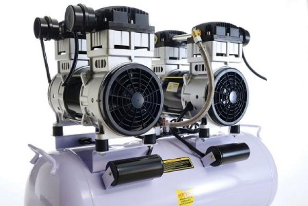 Actual product image Implotex - Flüsterkompressor 3000W, 4PS, 65dB leise, ölfrei inkl. Ausblaspistole und Druckluftschla (8 bar, 65 l)