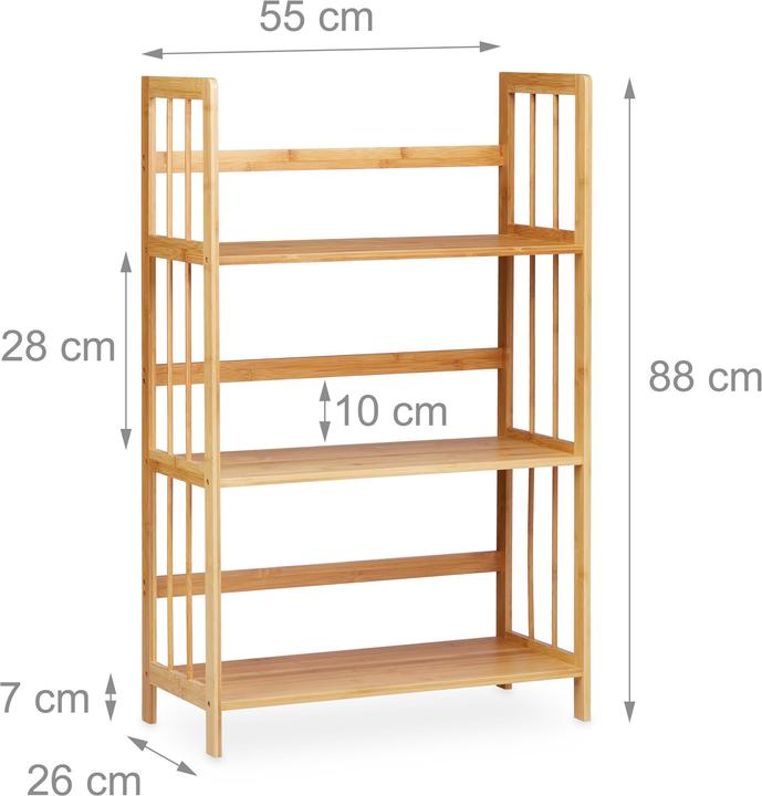 Produktbild Relaxdays Standregale (55 x 26 x 88 cm)