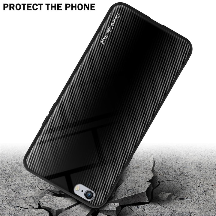 Productafbeelding Cadorabo TPU gestreepte glasplaat (Apple iPhone 6 Plus)