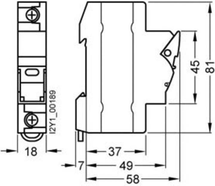 Produktbild Siemens Zylindersicherungssockel 1p., 1TE 3NW7513-0HG (30 A)