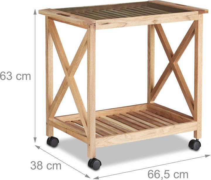 Image du produit Relaxdays Chariot de cuisine