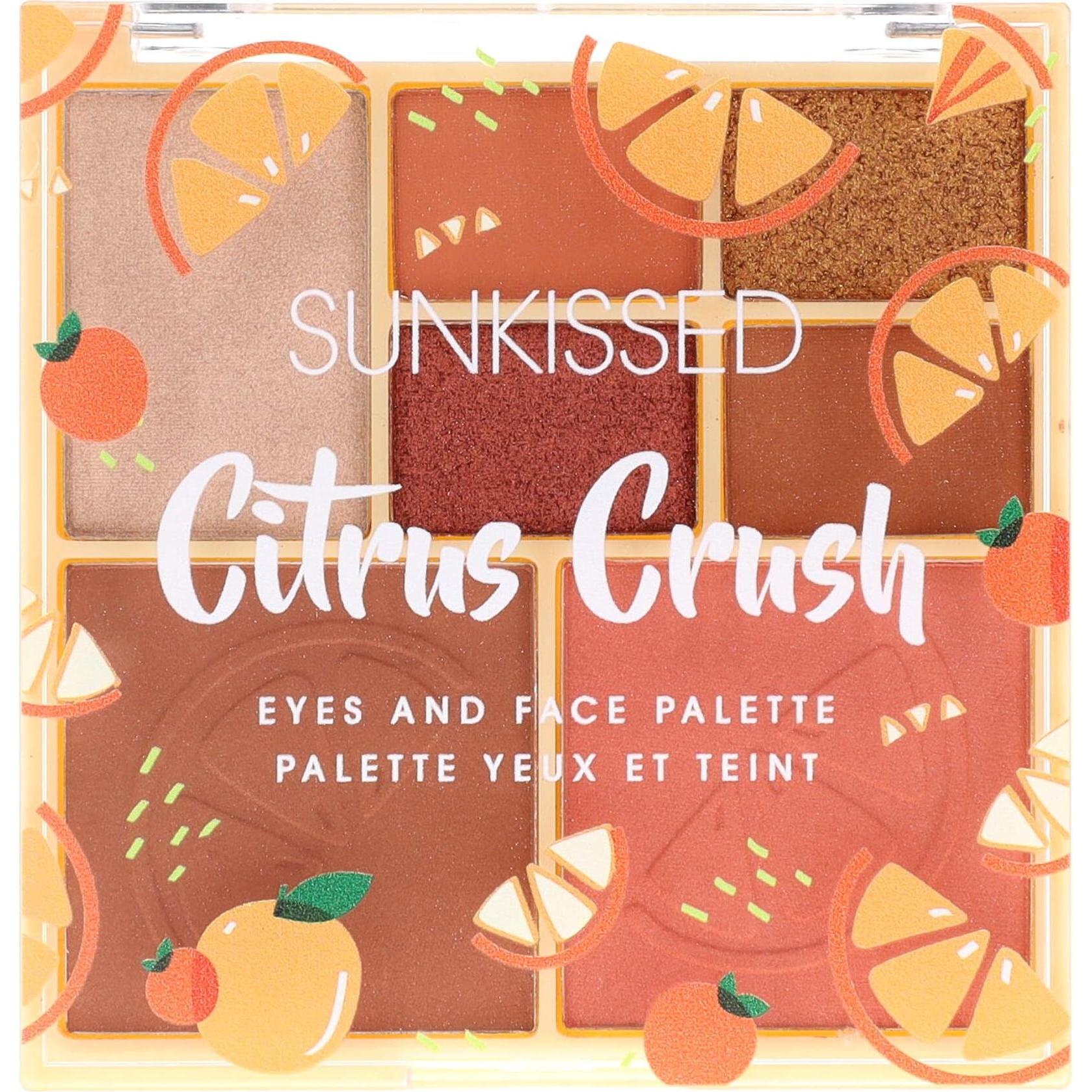 Sunkissed, Highlighter + Bronzer, Citrus Crush Face Palette 15.6g