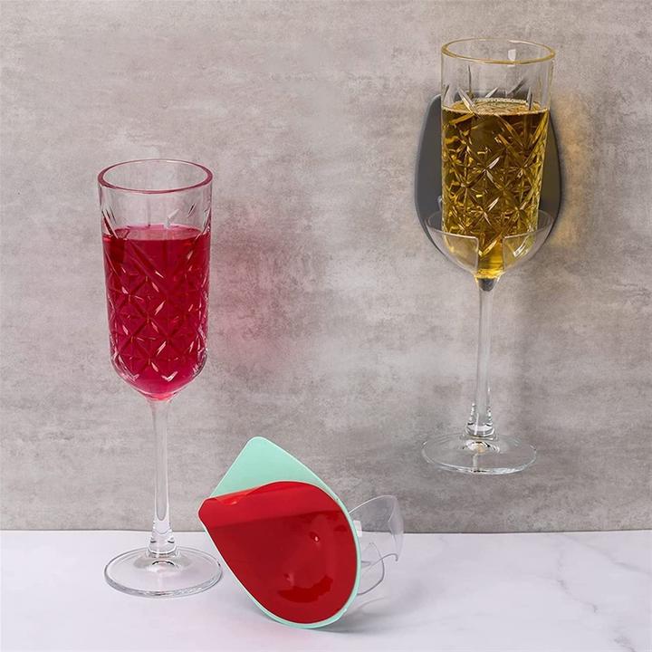 Actual product image König Design Wine glass holder Glass holder Stemmed glass storage Hanging holder Wine racks