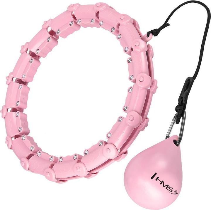 HMS Hula Hoop con Nodi e Peso - Rosa (190 g)